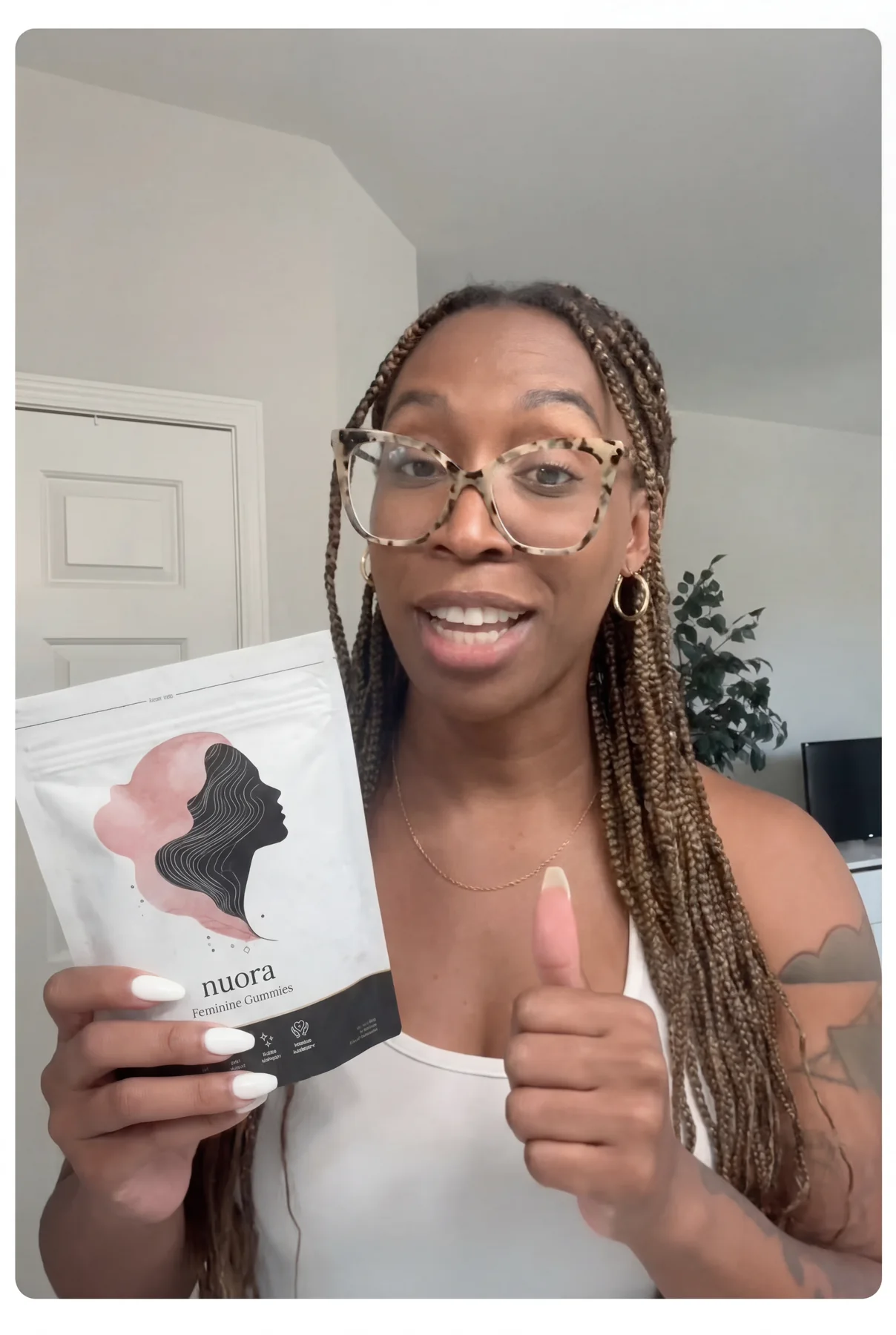Verified buyer holding Nuora product